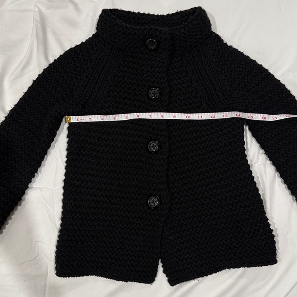 Black Chunky Knit Cardigan by JCrew - Picture 7 of 10
